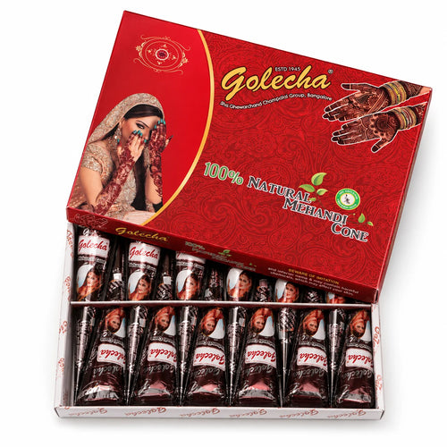 GOLECHA Brown Henna Freckle Tattoo Paste 30g Natural Body Paint Cone