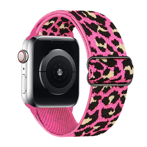 1 Pack Leopard Print Elastic Loop Band Compatible With Apple Watch