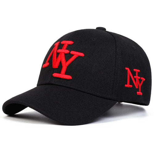 Unisex NY Letter Embroidery Leopard Print Baseball Caps Spring Autumn