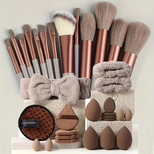33pcs beauty set makeup kit large and small beauty sponges for