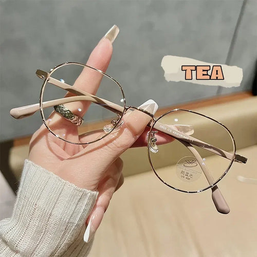 Luxury Myopia Glasses Classic Vintage Anti-blue Light Eyeglasses Women