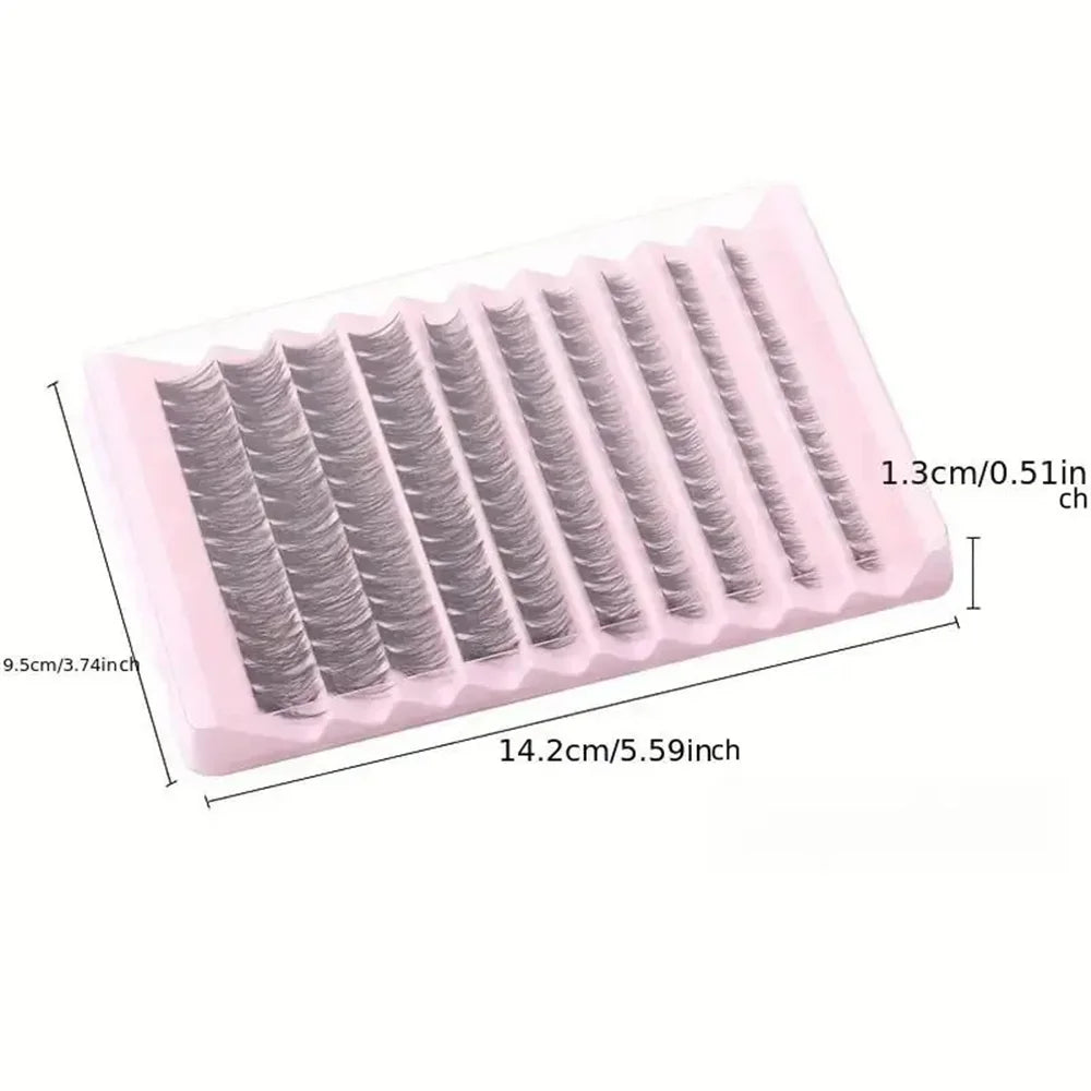 120 Pcs Fluffy Lash Clusters - Natural Look Wispy Eyelash Extensions