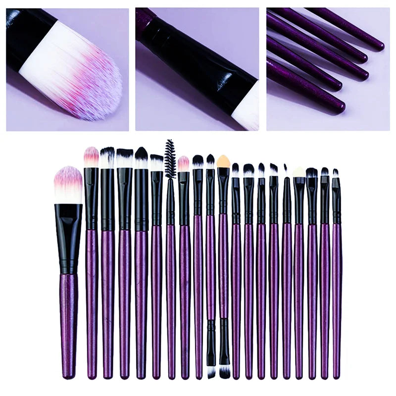 20Pcs Makeup Brush Set Eyeliner Brush Blending Brush Makeup Brushes