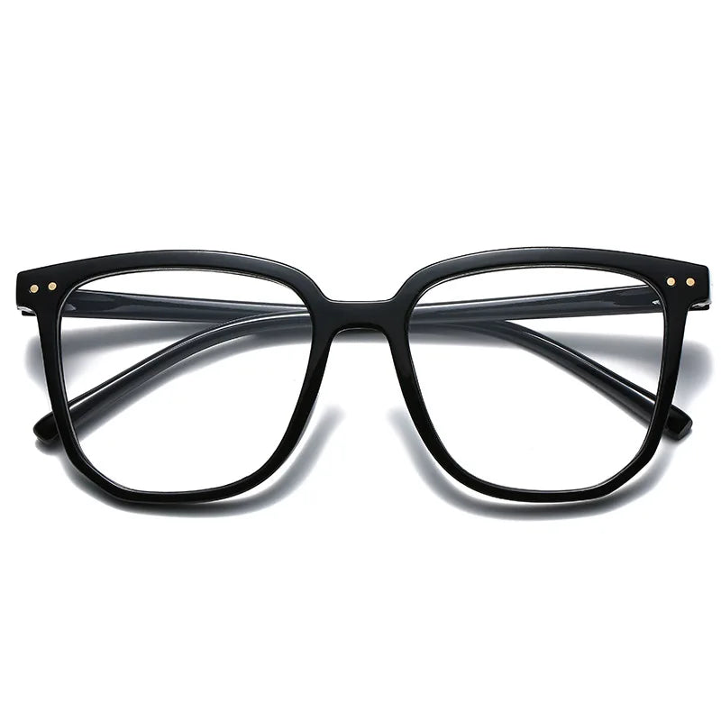 Transparent Computer Glasses Frame Women Men Anti Blue Light square