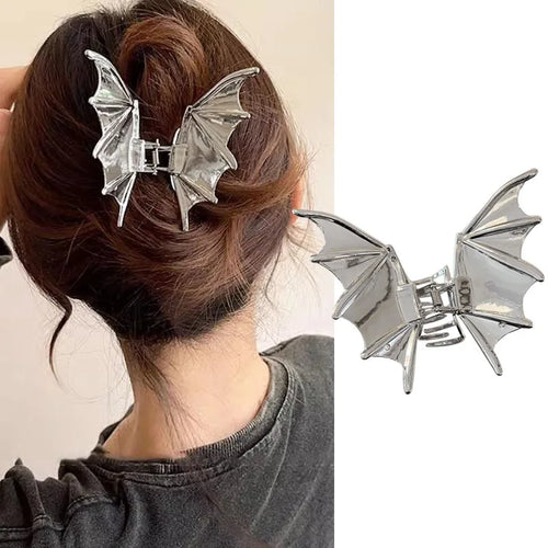 Halloween Black Spider Hair Claw Clips Gothic Metal Hair Clips Strong