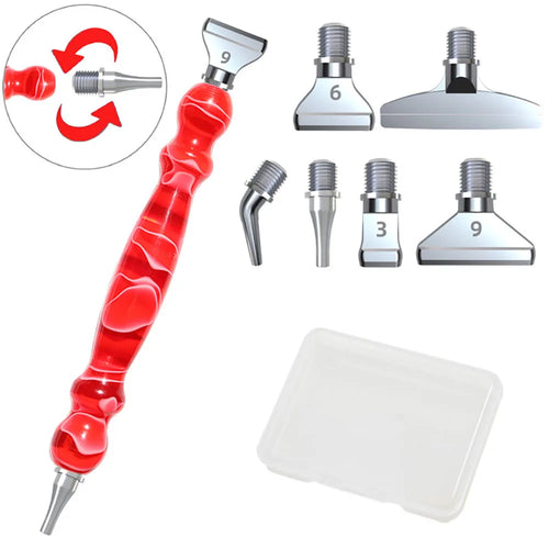 5D Diamond Painting Pen Set, Premium Resin Diamond Art Tool Kit with 6