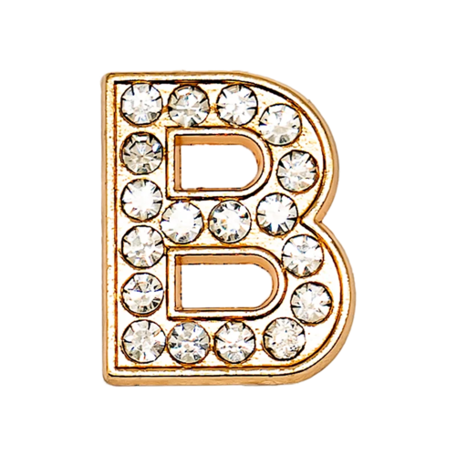 1pcs Metal Gold Luxury Letters Shoe Charms for Clog Alphabet Shoes