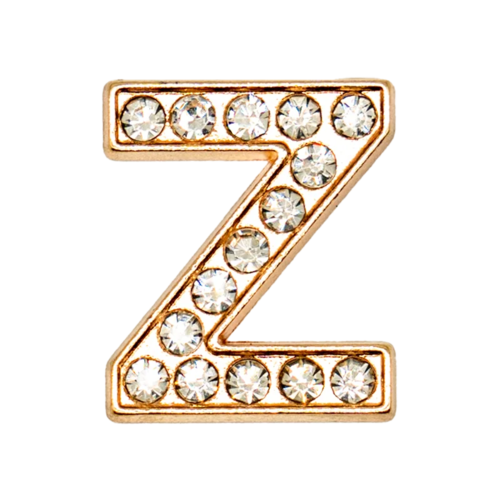 1pcs Metal Gold Luxury Letters Shoe Charms for Clog Alphabet Shoes
