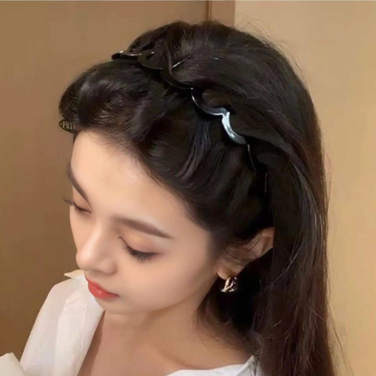 Fashion Wave Headbands for Women Color Retro Tortoiseshell Toothed