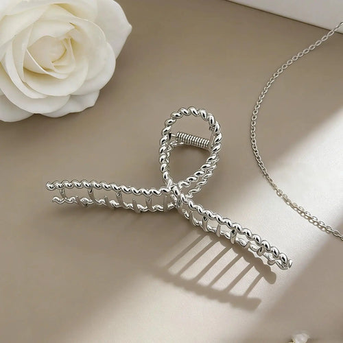 Punk Metal Hair Claw Clip for Thick Liquid Irregular Pattern Barrettes