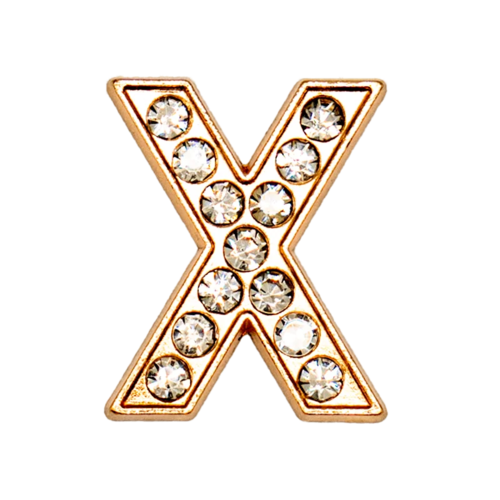 1pcs Metal Gold Luxury Letters Shoe Charms for Clog Alphabet Shoes