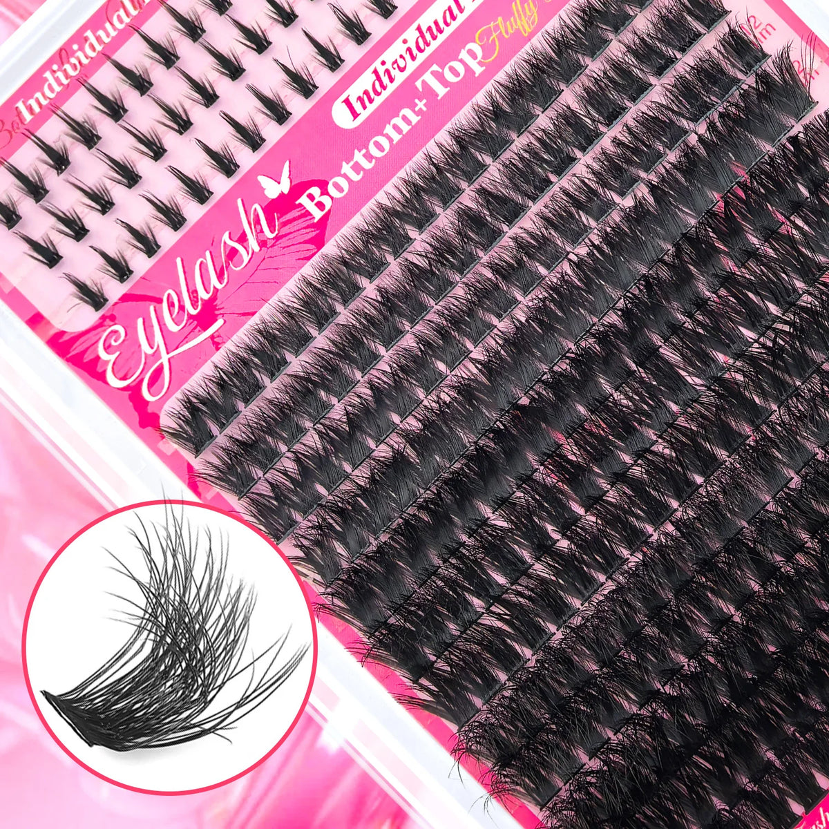Show-Stopping Top & Bottom Lash Kit – 250/740 Cluster Shell Fluffy