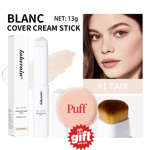 2-in-1 Color-Changing Foundation Stick Liquid Lightweight Moisturizing