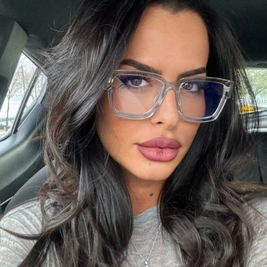 Retro Square Concave Anti-blue Light Glasses, European And American