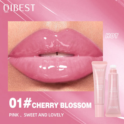 QIBEST 6 Colors Watery Crystal Jelly Lip Oil Balm Moisturizing