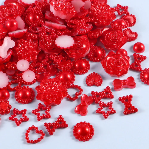 20g Random Mix Shapes for Bedazzling, Gems Pearls for Crafts Tumblers