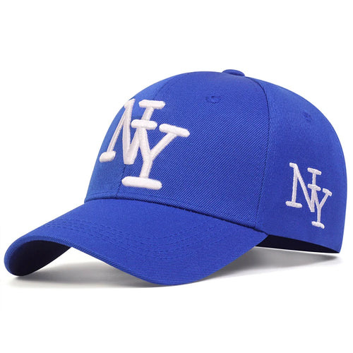 Unisex NY Letter Embroidery Leopard Print Baseball Caps Spring Autumn