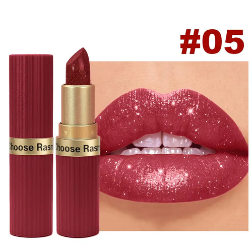 CHOOSE RASME 6 colors chocolate bar lipstick makeup pearl matte matte