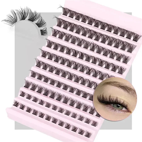 120 Pcs Fluffy Lash Clusters - Natural Look Wispy Eyelash Extensions