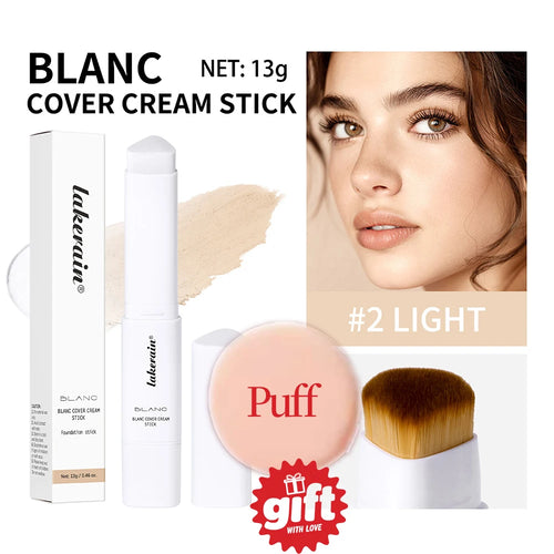 2-in-1 Color-Changing Foundation Stick Liquid Lightweight Moisturizing
