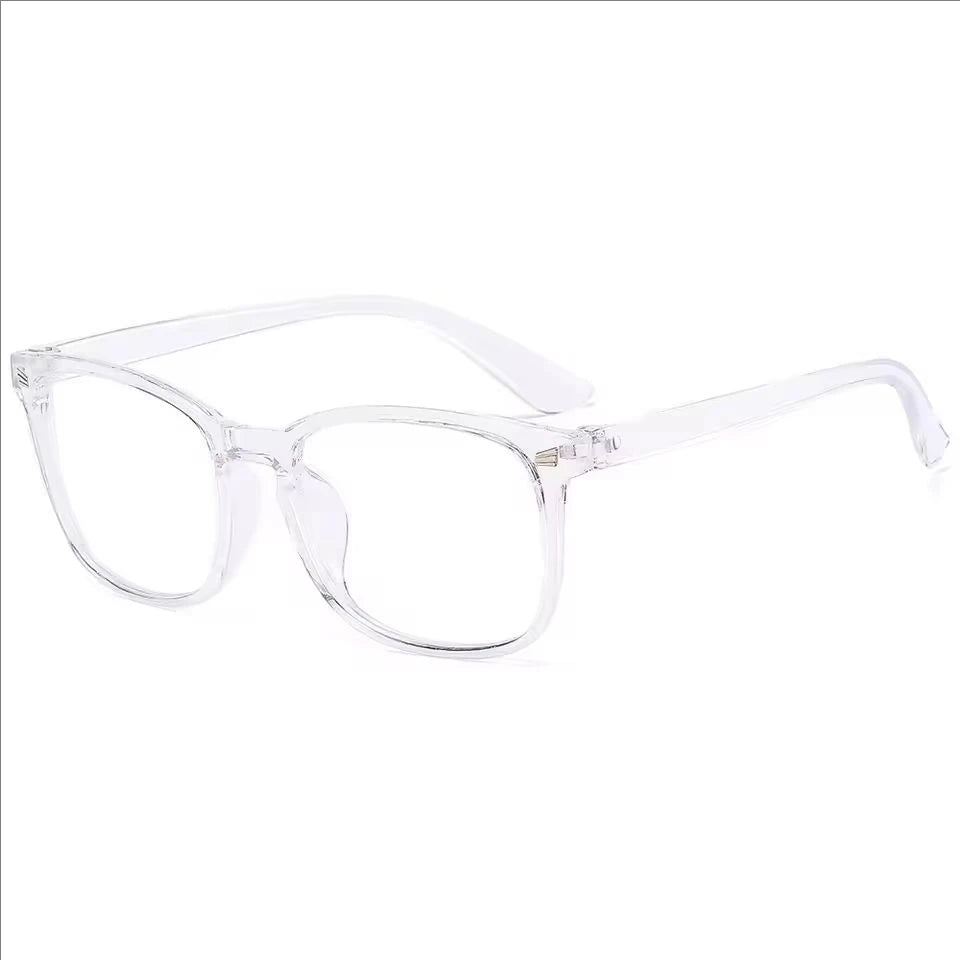 1/3PCS Minimalist Square Transparent Lens Glasses - Blue Light Barrier