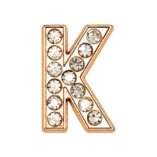 1pcs Metal Gold Luxury Letters Shoe Charms for Clog Alphabet Shoes