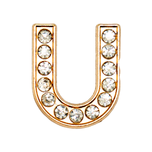 1pcs Metal Gold Luxury Letters Shoe Charms for Clog Alphabet Shoes