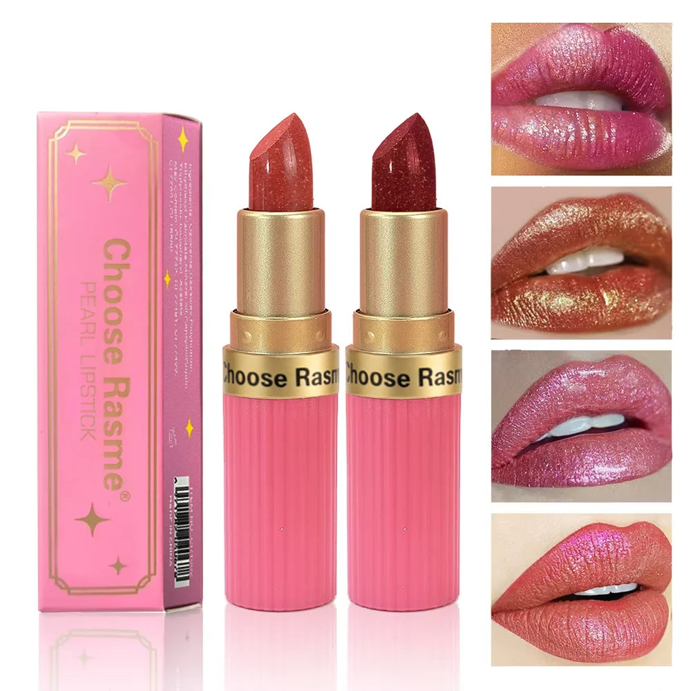 CHOOSE RASME 6 colors chocolate bar lipstick makeup pearl matte matte