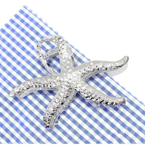 Punk Metal Hair Claw Clip for Thick Liquid Irregular Pattern Barrettes