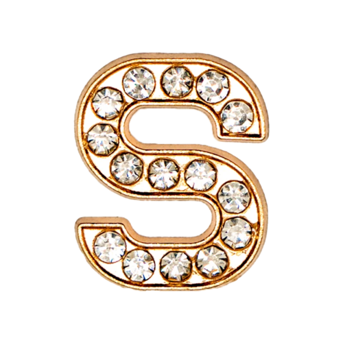 1pcs Metal Gold Luxury Letters Shoe Charms for Clog Alphabet Shoes