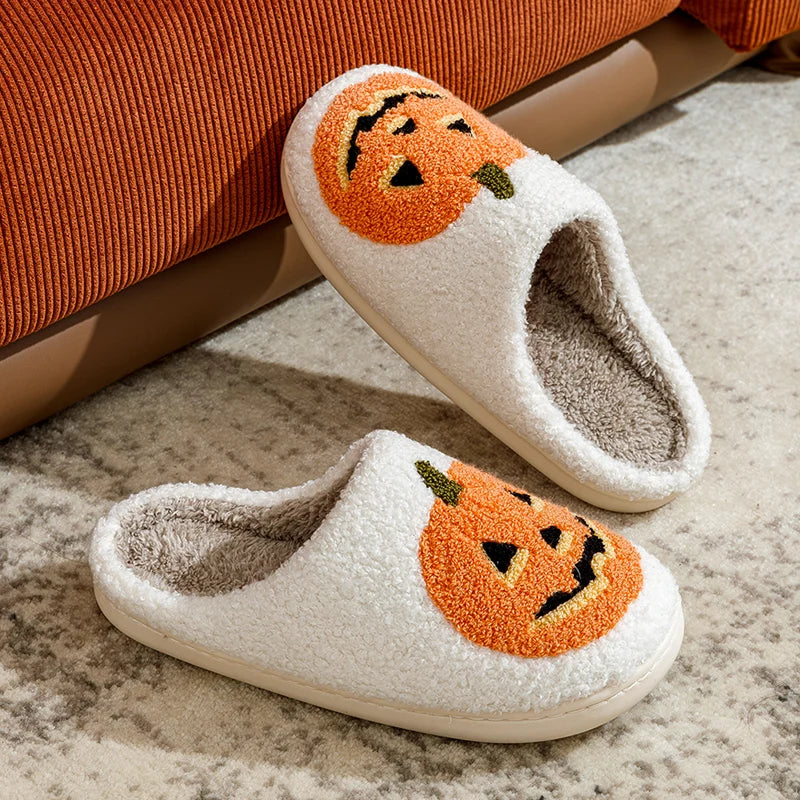 Classics Pumpkin Halloween Women's Slippers Winter Indoor Cartoon