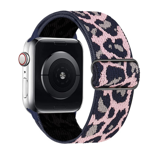 1 Pack Leopard Print Elastic Loop Band Compatible With Apple Watch