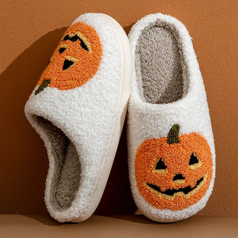 Classics Pumpkin Halloween Women's Slippers Winter Indoor Cartoon