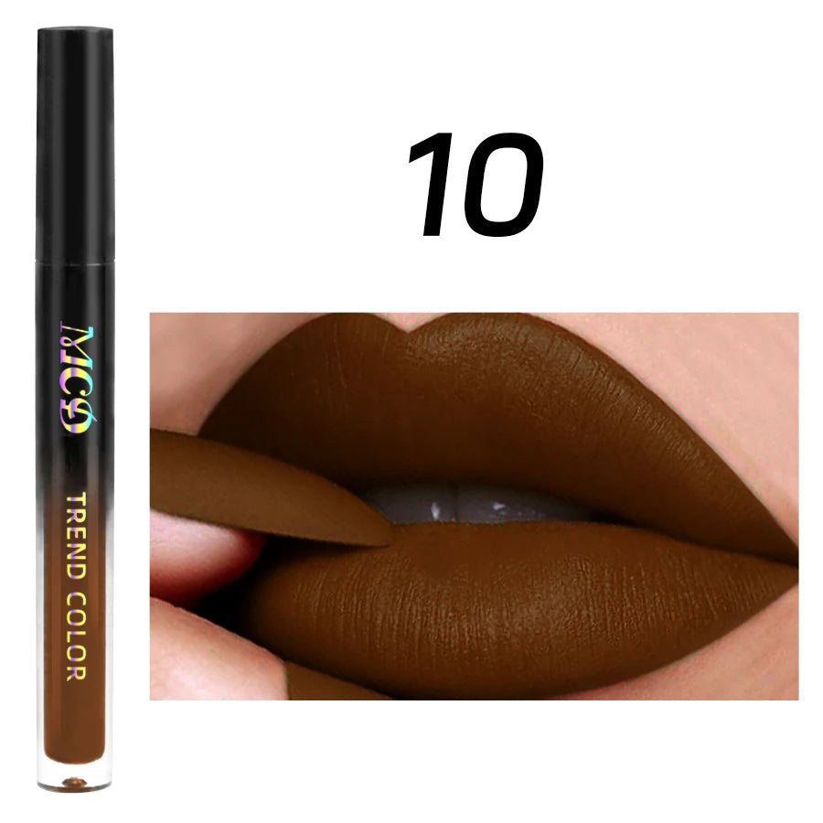 1Pcs Matte Waterproof Color Lip Gloss Lasting Liquid Lipstick Velvet