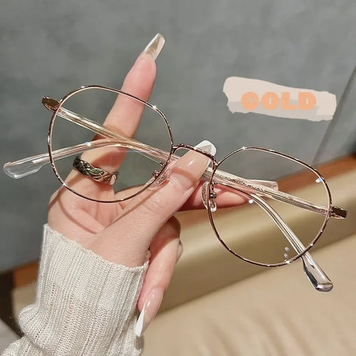 Luxury Myopia Glasses Classic Vintage Anti-blue Light Eyeglasses Women