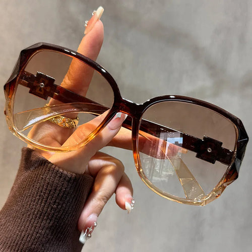 Prescription Reading Glasses with Brown Lenses, Sunglasses-in-One,