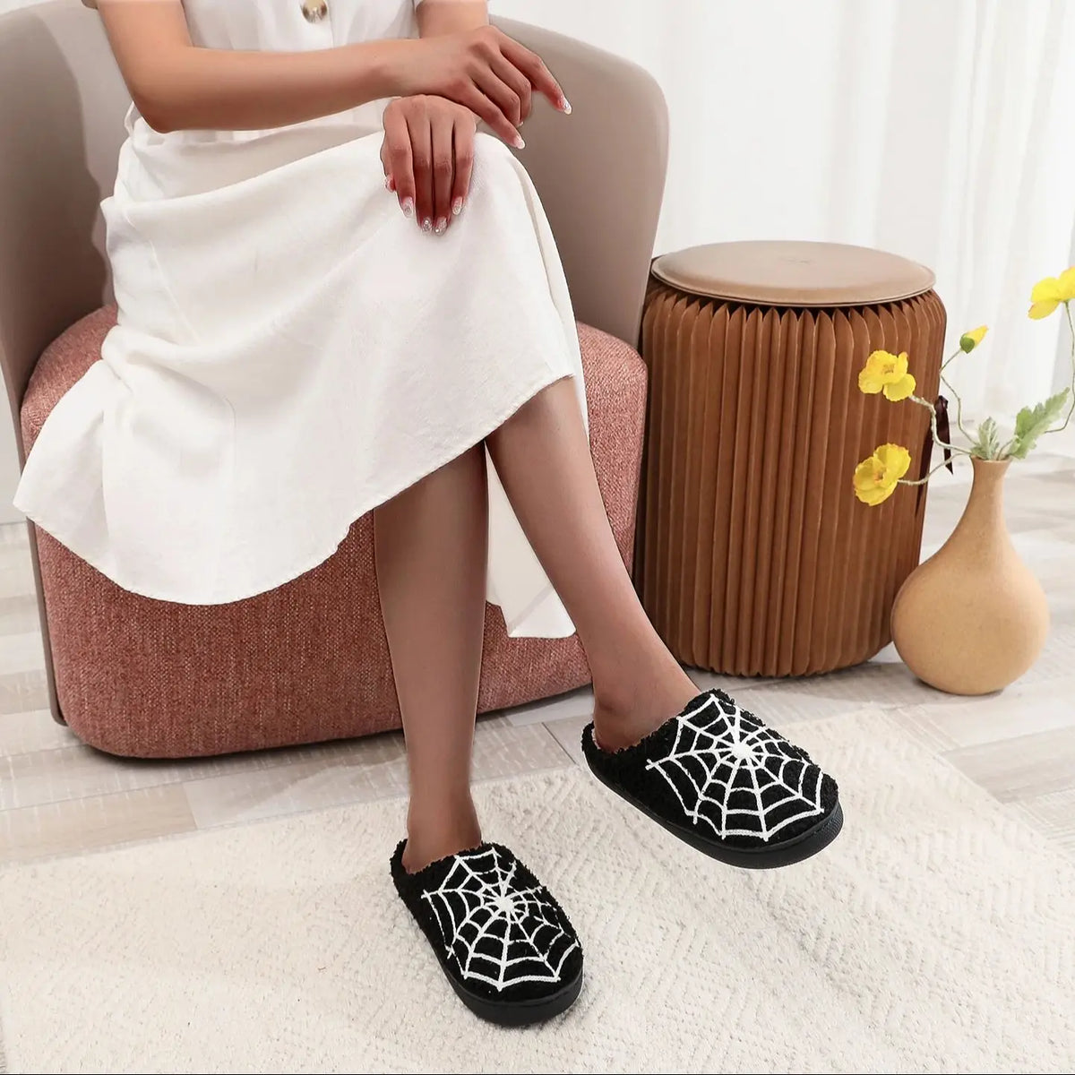 Halloween Spider Web Pattern Horror Yinsen Atmosphere Fashion