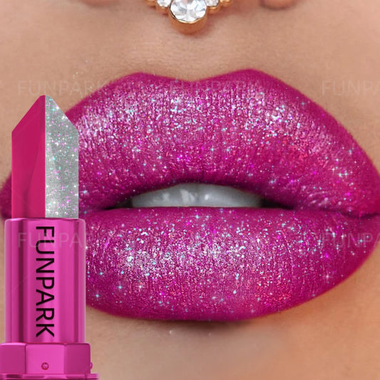 1PC Sexy Glitter Two-tone Lipstick Matte Lipsticks Cosmetics Easy to