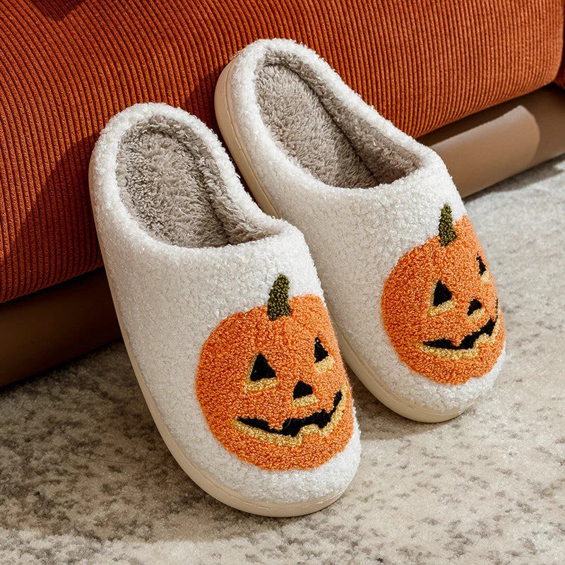 Classics Pumpkin Halloween Women's Slippers Winter Indoor Cartoon