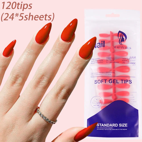 240/120Pcs Colorful French Short Square False Nails Full Cover Fake