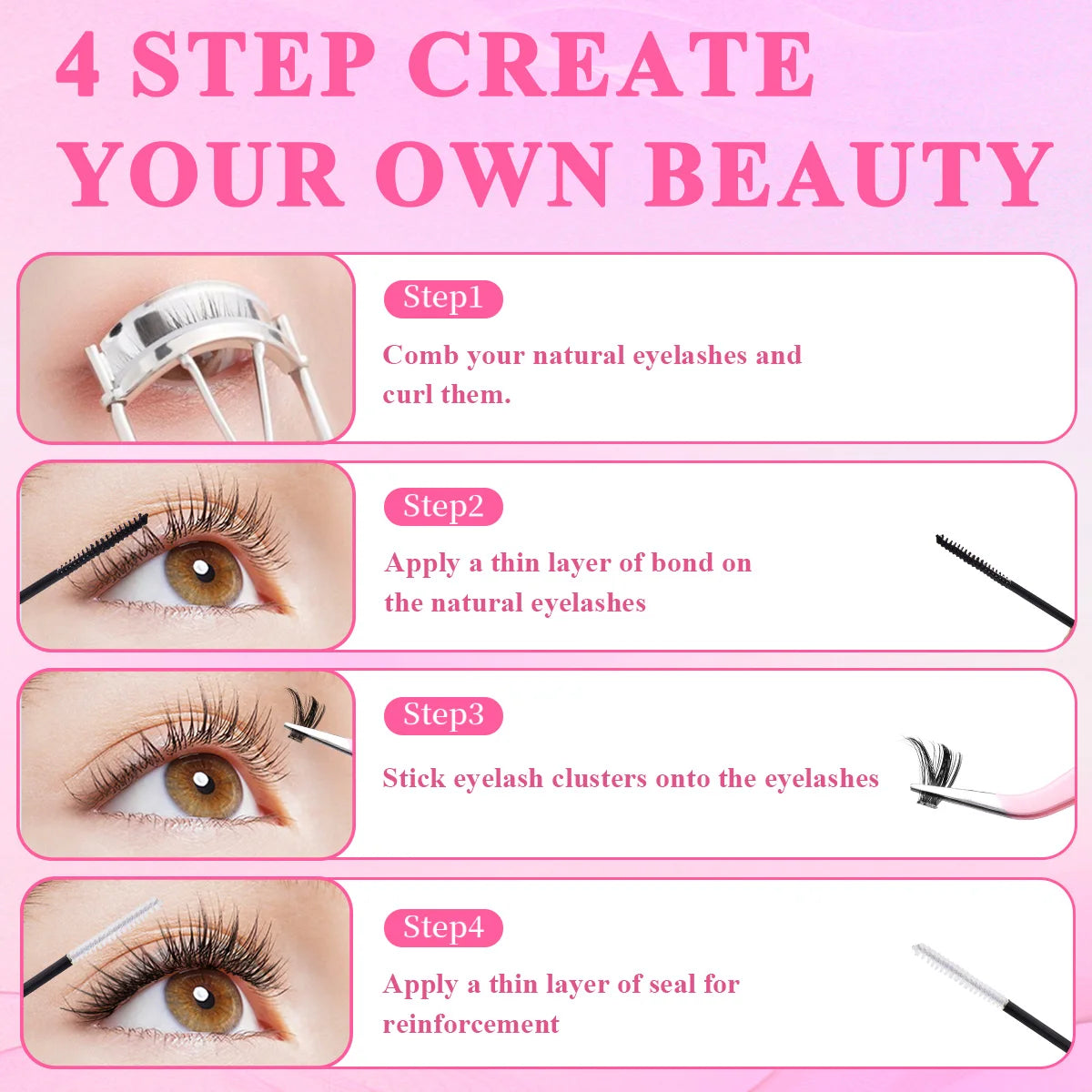 Lash Cluster Bond and Seal Waterproof Glue for Eyelash Clusters 10ml