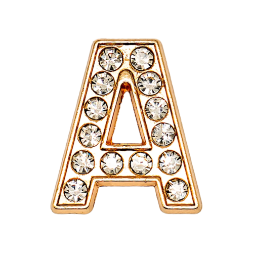 1pcs Metal Gold Luxury Letters Shoe Charms for Clog Alphabet Shoes