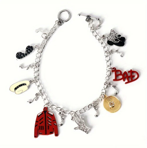 Michael Jackson Bracelets for Women Men Commemorative Series Charms
