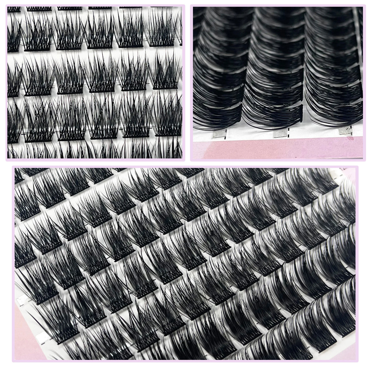 120 Cluster Individual Lashes D Curl 8-14mm Mixed Tray Natural Eyelash
