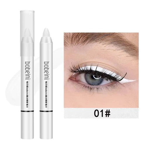 The 3-color highlighter eyeshadow pencil is waterproof and