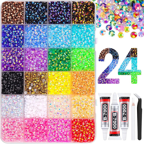 Resin Jelly Rhinestones Bedazzling Kit Flatback Crystals Flatback Gems