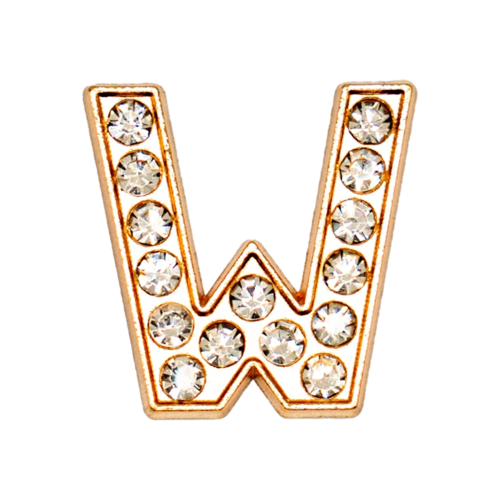 1pcs Metal Gold Luxury Letters Shoe Charms for Clog Alphabet Shoes