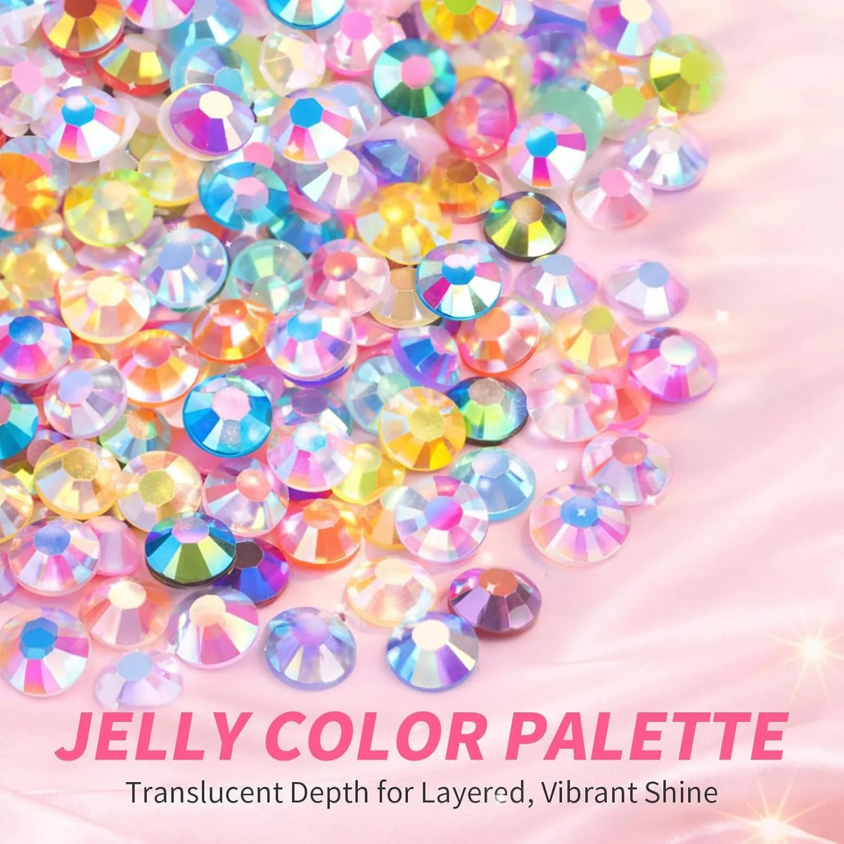 Resin Jelly Rhinestones Bedazzling Kit Flatback Crystals Flatback Gems