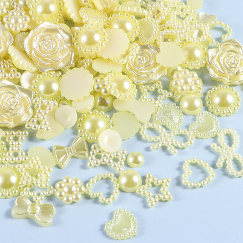 20g Random Mix Shapes for Bedazzling, Gems Pearls for Crafts Tumblers