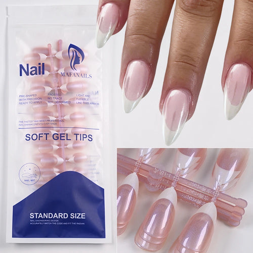 240/120Pcs Colorful French Short Square False Nails Full Cover Fake